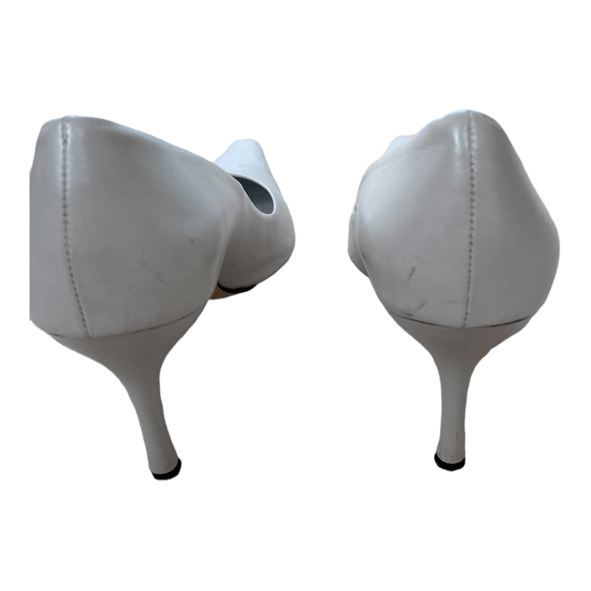 Luciano Barachini Leather Heels White UK 4.5 EU 37.5 - Ava & Iva