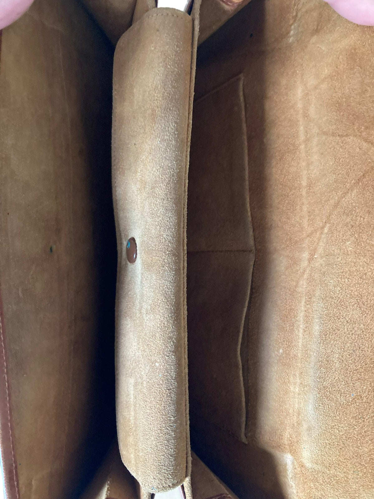 Vintage Leather Cream & Brown Snakeskin Clutch Bag - Ava & Iva