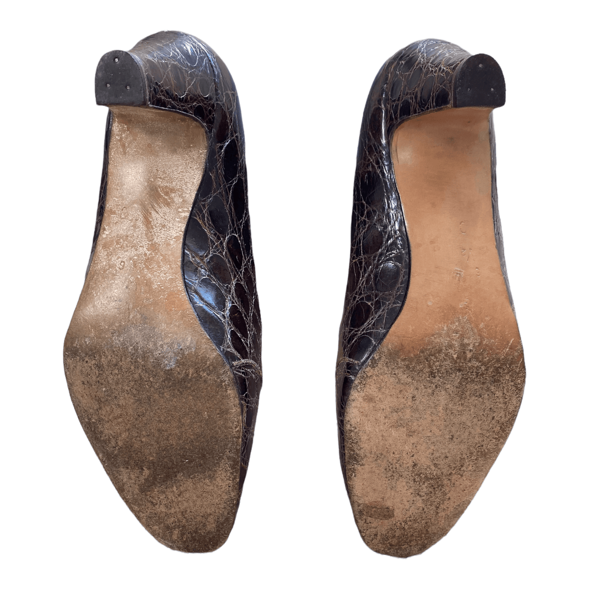 Marshall Snelgrove Leather Court Shoes Brown UK 4.5 EU 37.5 - Ava & Iva