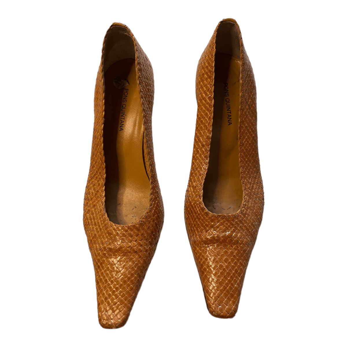 Pons Quintana Leather Court Shoes Brown UK 6 EU 39 - Ava & Iva