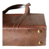 Vintage Genuine Lizard Brown Fixed Handle Handbag - Ava & Iva