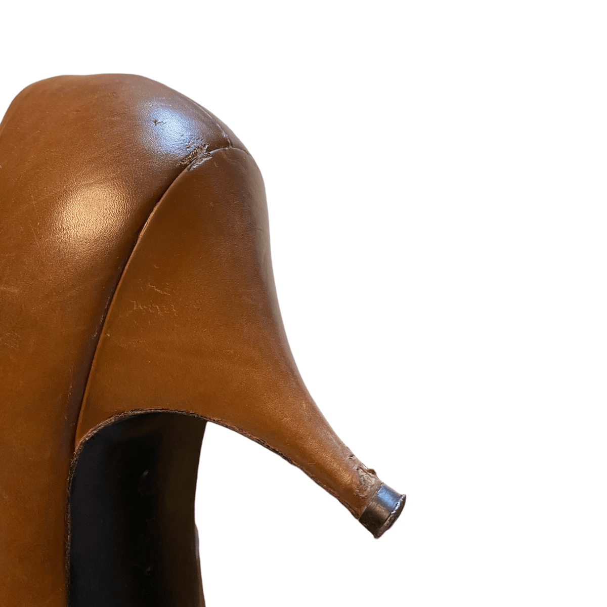 Walder Leather Court Shoes Brown UK 7 EU 40 - Ava & Iva