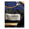 Windsmoor Wool Blue & Black Checked Long Sleeved Jacket UK Size 10 - Ava & Iva