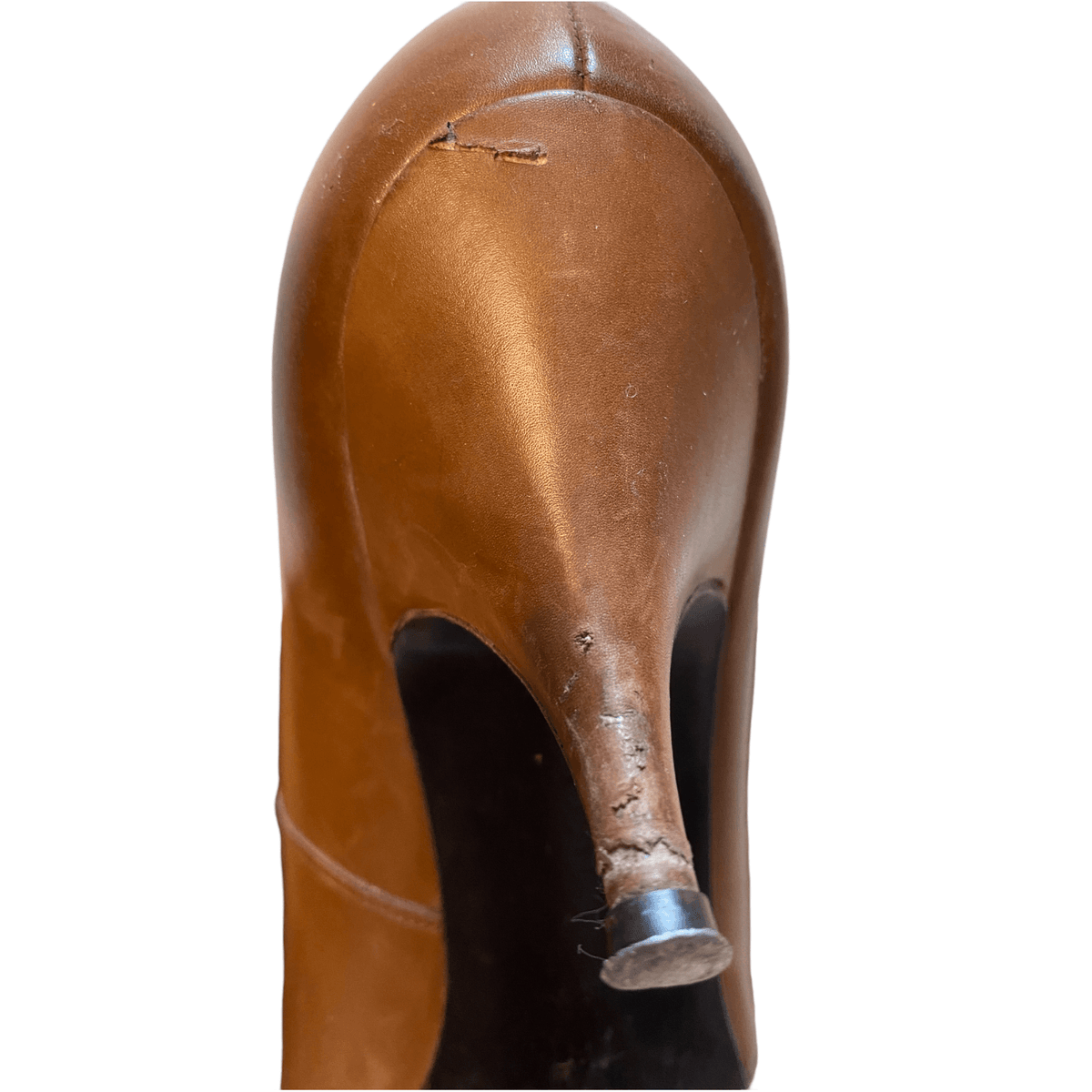 Walder Leather Court Shoes Brown UK 7 EU 40 - Ava & Iva