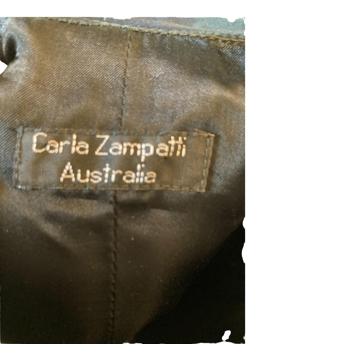 Carla Zampatti Strapless Blue Iridescent Gown UK Size 12 - Ava & Iva