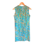 Berkertex Turquoise Patterned Sleeveless Dress UK Size 16 - Ava & Iva