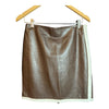 Ralph Lauren Leather Brown & Cream Skirt UK Size 10 - Ava & Iva