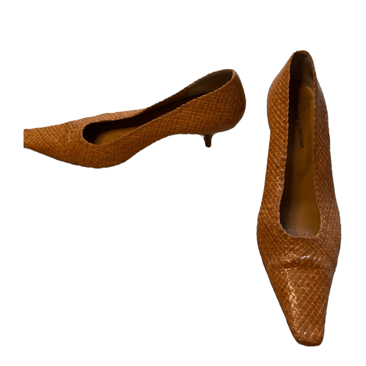 Pons Quintana Leather Court Shoes Brown UK 6 EU 39 - Ava & Iva