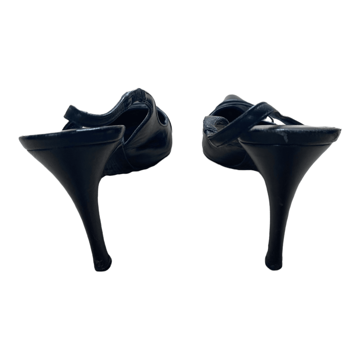 Gucci Leather Kitten Heels Black UK 2 EU 35 - Ava & Iva