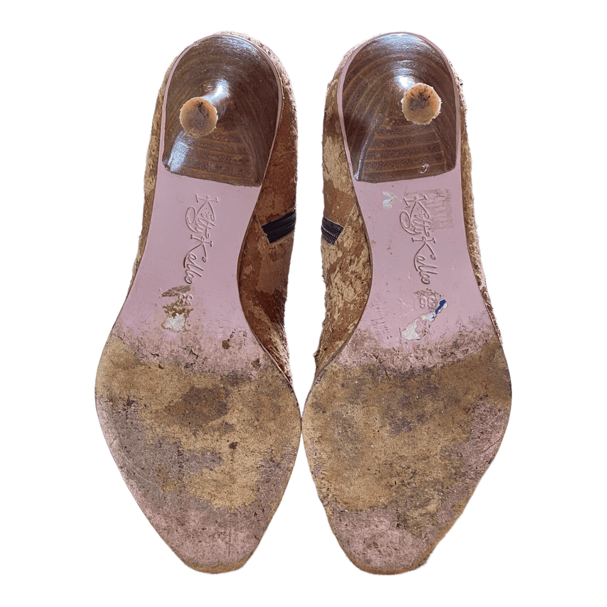 Kitty Kalloo Suede Stiletto Boots Brown UK 3 EU 36 - Ava & Iva