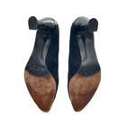 Russell and Bromley Suede Court Shoes Black UK 7.5 EU 40.5 - Ava & Iva