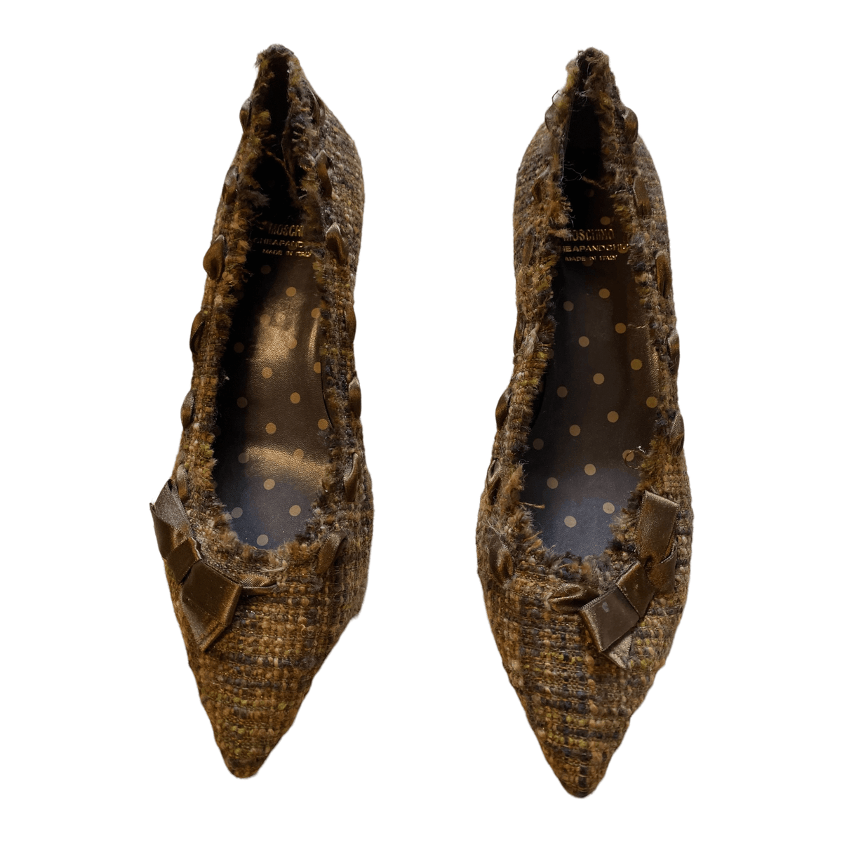 Moschino Tweed Court Shoes Multi UK 7 EU 40 - Ava & Iva