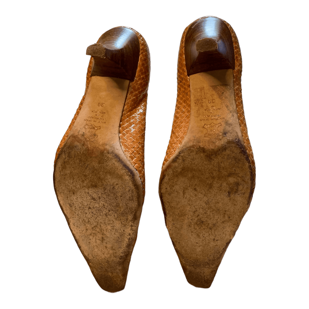 Pons Quintana Leather Court Shoes Brown UK 6 EU 39 - Ava & Iva