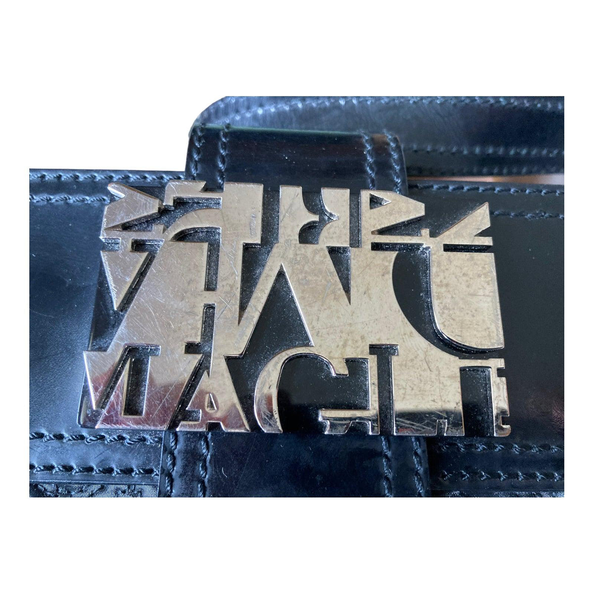 Bruno Magli Leather & Fabric Black Handbag - Ava & Iva