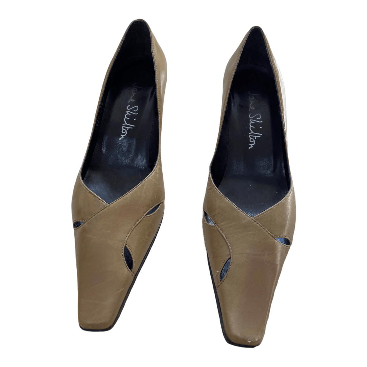 Jane Shilton Leather Court Shoe Tan UK 4.5 Eu 37.5 - Ava & Iva