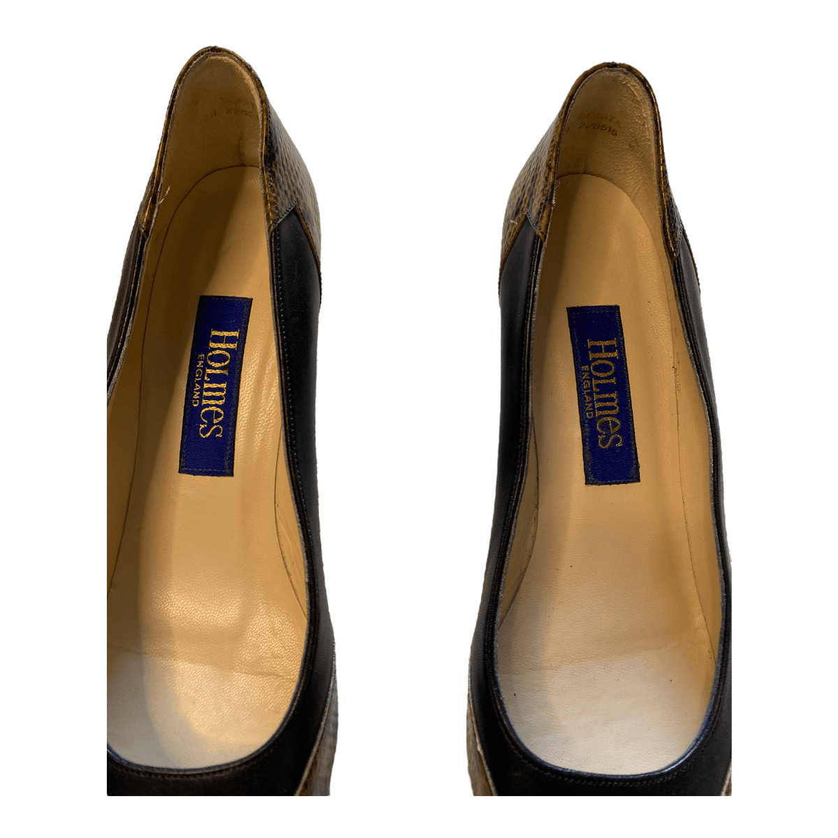 Holmes Leather Court Shoes Brown UK 8 EU 41 - Ava & Iva