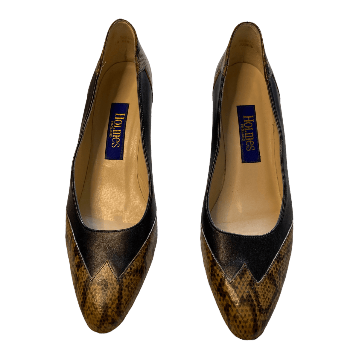 Holmes Leather Court Shoes Brown UK 8 EU 41 - Ava & Iva