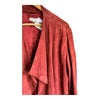 East Suede Burgundy Long Sleeved Coat UK Size 12 - Ava & Iva