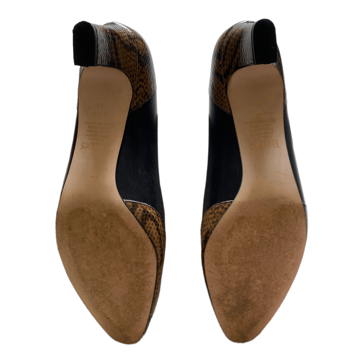 Holmes Leather Court Shoes Brown UK 8 EU 41 - Ava & Iva