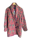 Anokhi Cotton Padded Rust Multi-Coloured Long Sleeved Jacket UK Size 10. - Ava & Iva