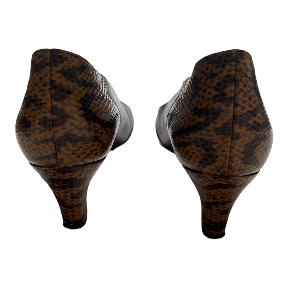 Holmes Leather Court Shoes Brown UK 8 EU 41 - Ava & Iva