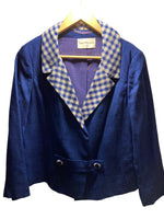John Montrose Royal Blue Long Sleeved Jacket UK Size Small - Ava & Iva