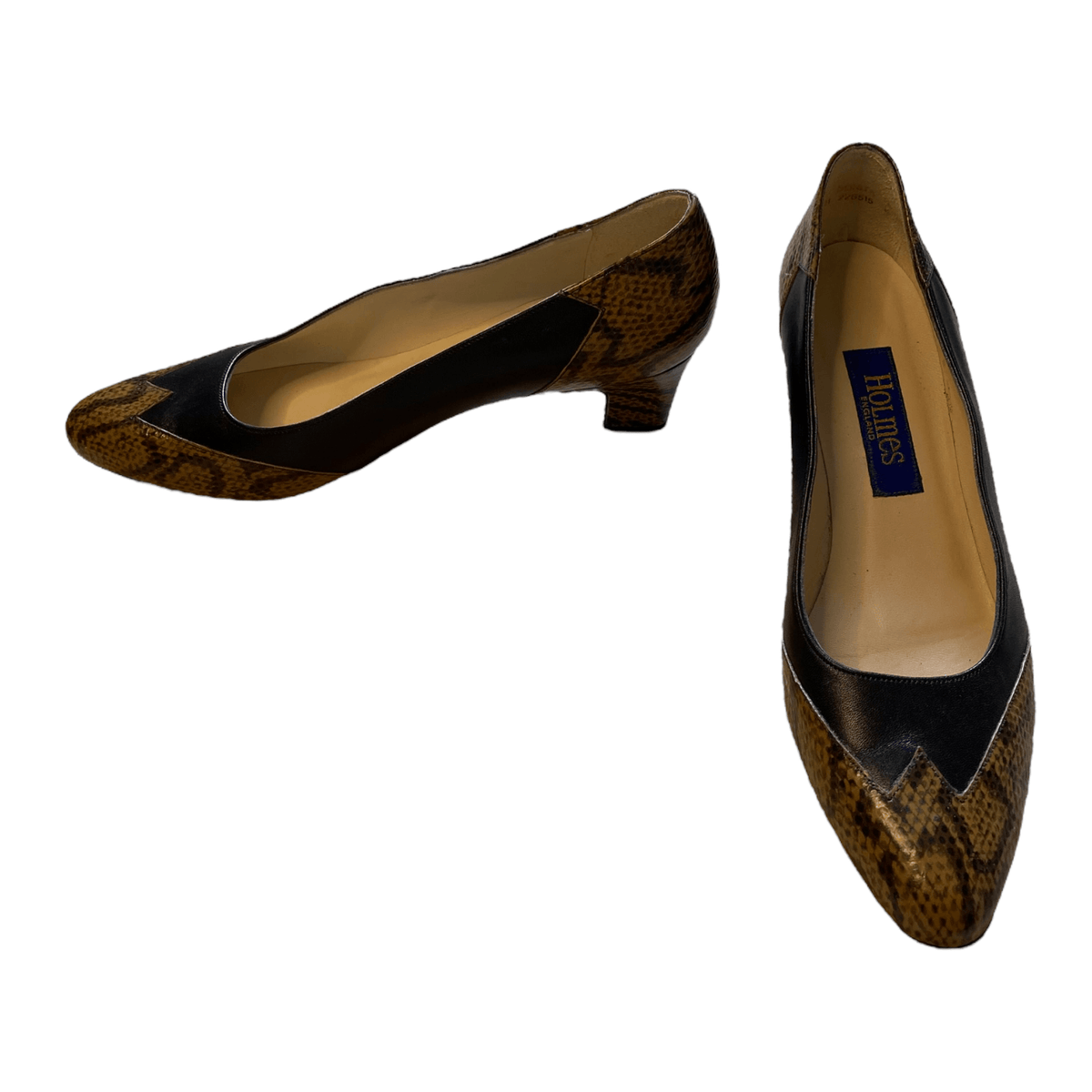 Holmes Leather Court Shoes Brown UK 8 EU 41 - Ava & Iva