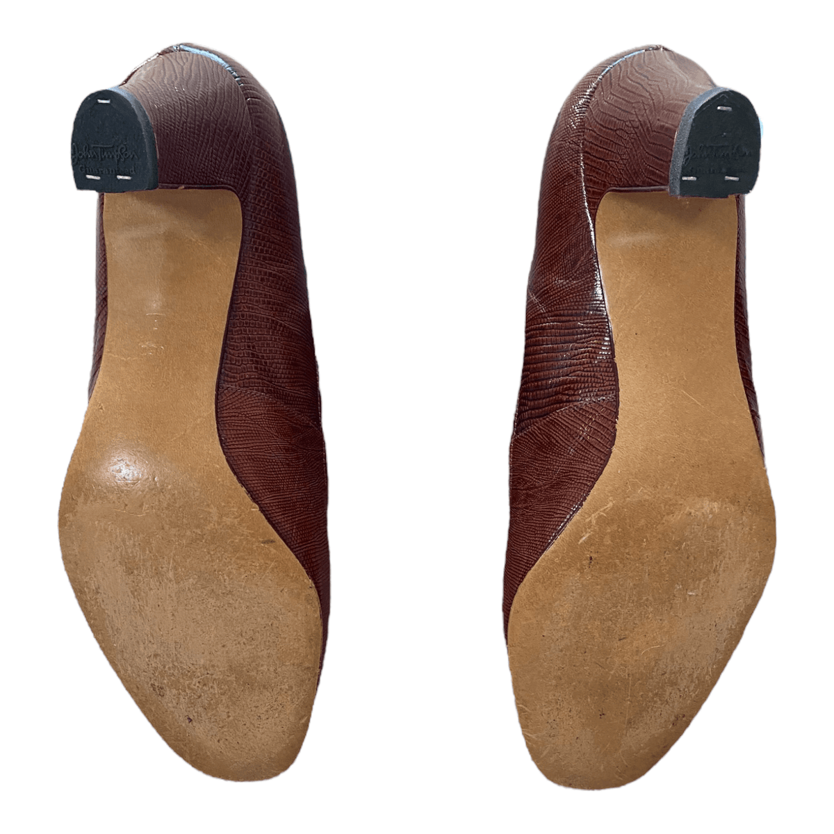 Norvic Celebrity Leather Court Shoes Brown UK 7 EU 40 - Ava & Iva