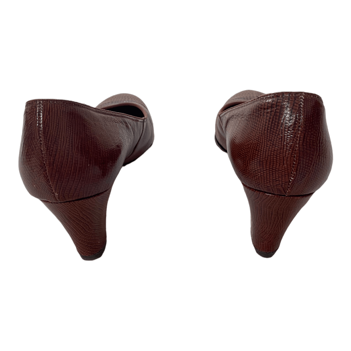 Norvic Celebrity Leather Court Shoes Brown UK 7 EU 40 - Ava & Iva