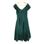 Monsoon Twilight Velvet Dark Green Sleeveless Dress UK Size 16 - Ava & Iva