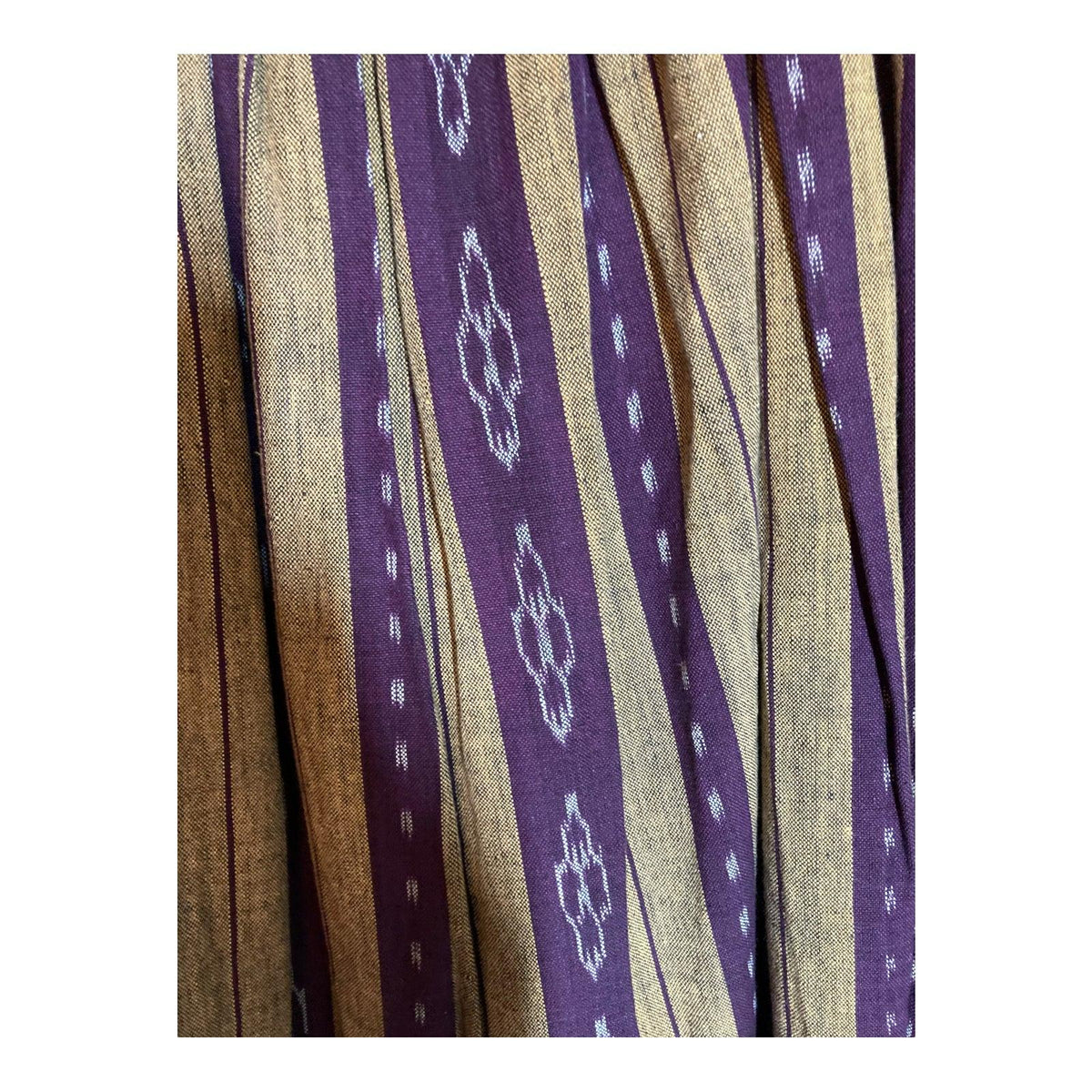 Liberty Cotton Mustard & Purple Skirt UK Size 12 - Ava & Iva