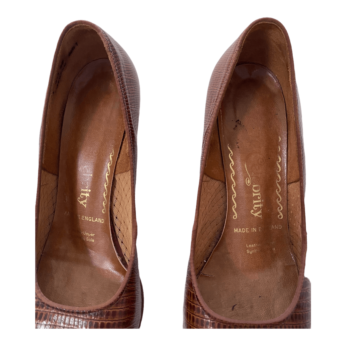 Norvic Celebrity Leather Court Shoes Brown UK 7 EU 40 - Ava & Iva