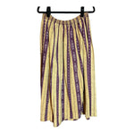 Liberty Cotton Mustard & Purple Skirt UK Size 12 - Ava & Iva