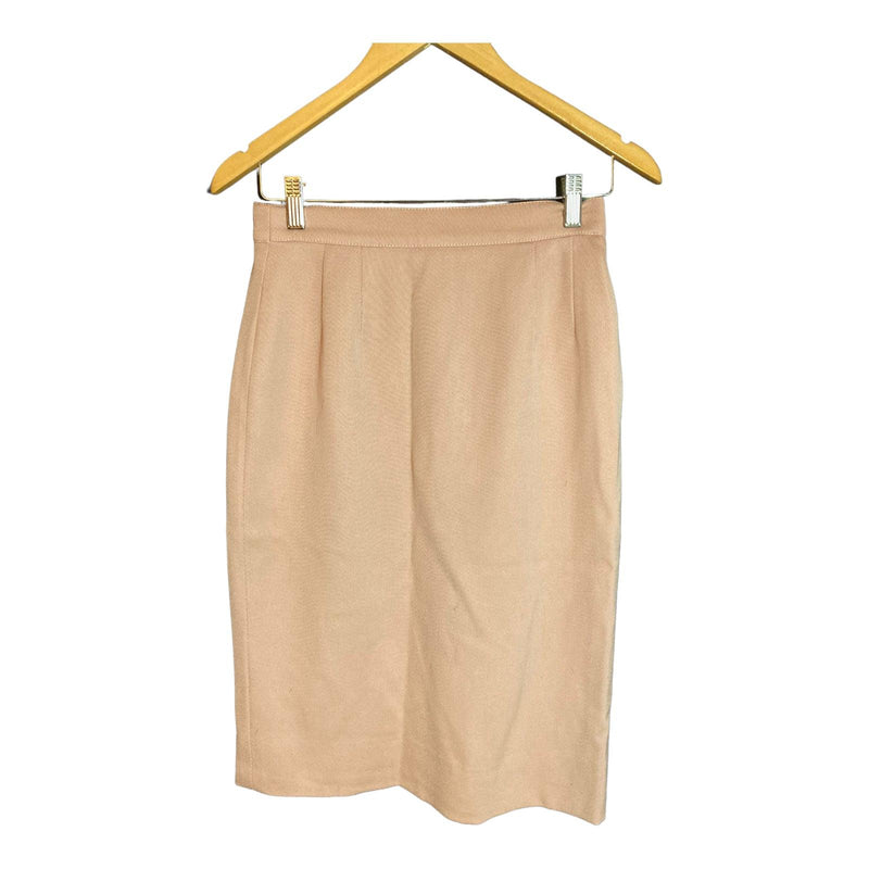 Louis Feraud Wool Pale Pink Skirt Suit UK Size 12 - Ava & Iva