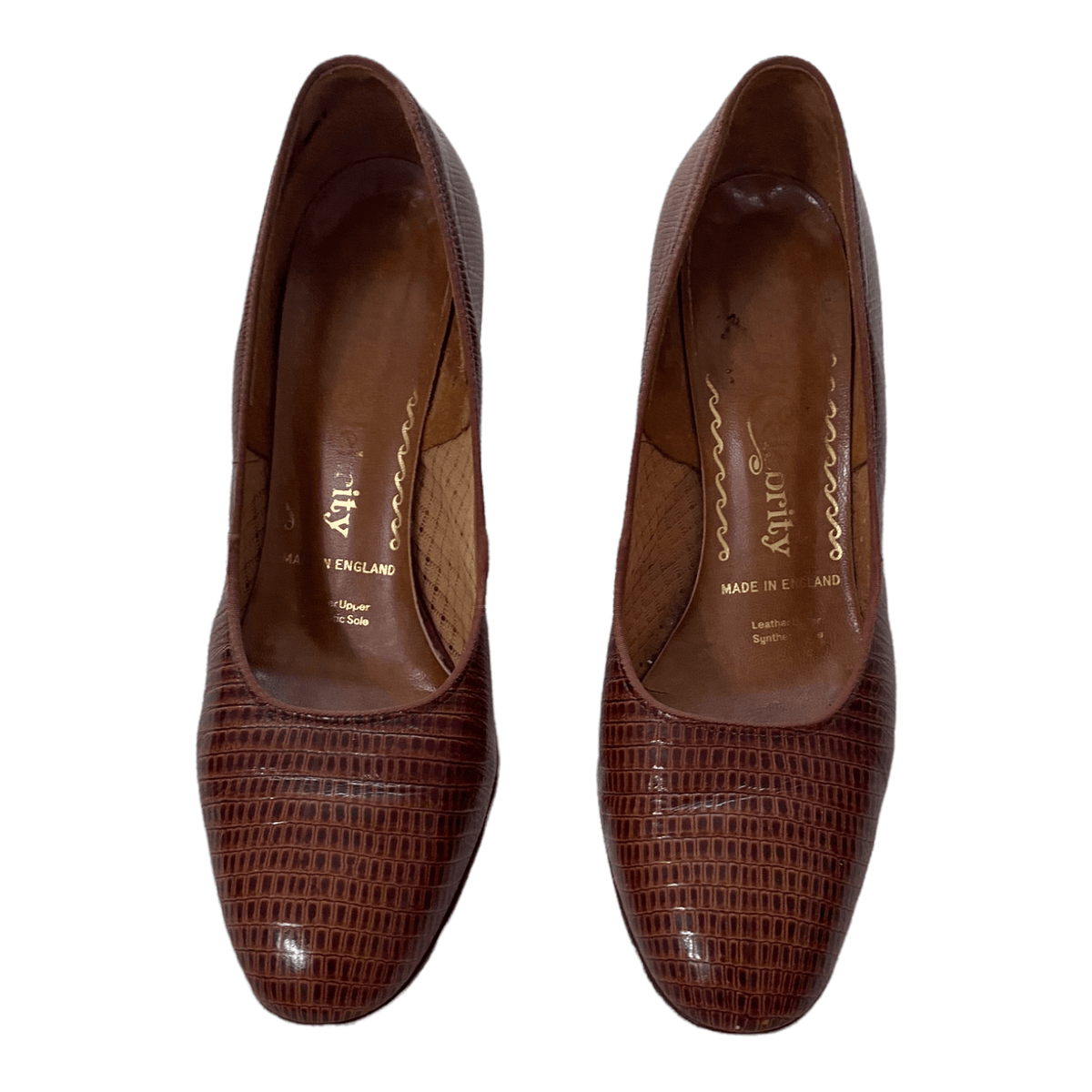 Norvic Celebrity Leather Court Shoes Brown UK 7 EU 40 - Ava & Iva