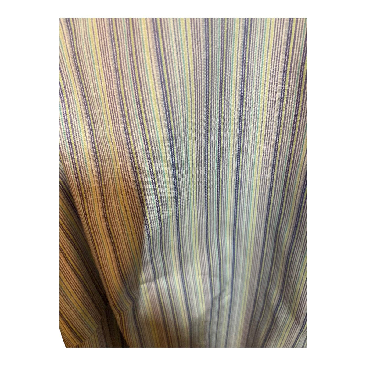 Jaeger Cotton Multi-Coloured Fine Stripped Long Sleeved Fitted Shirt UK Size 12 - Ava & Iva