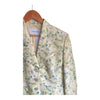 Joseph Jannard Silk & Linen Blend Pale Yellow Floral Long Sleeved Jacket UK Size 12 - Ava & Iva