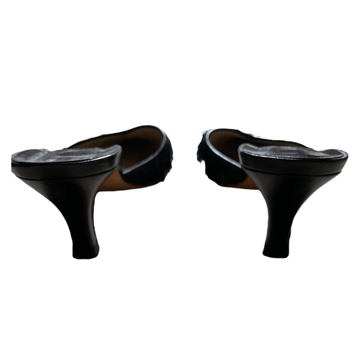 Emma Hope Suede Kitten Heeled Mules Black UK 6.5 EU 39.5 - Ava & Iva