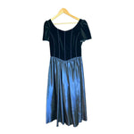 Laura Ashley Blue Short Sleeved Occasion Dress UK Size 14 - Ava & Iva