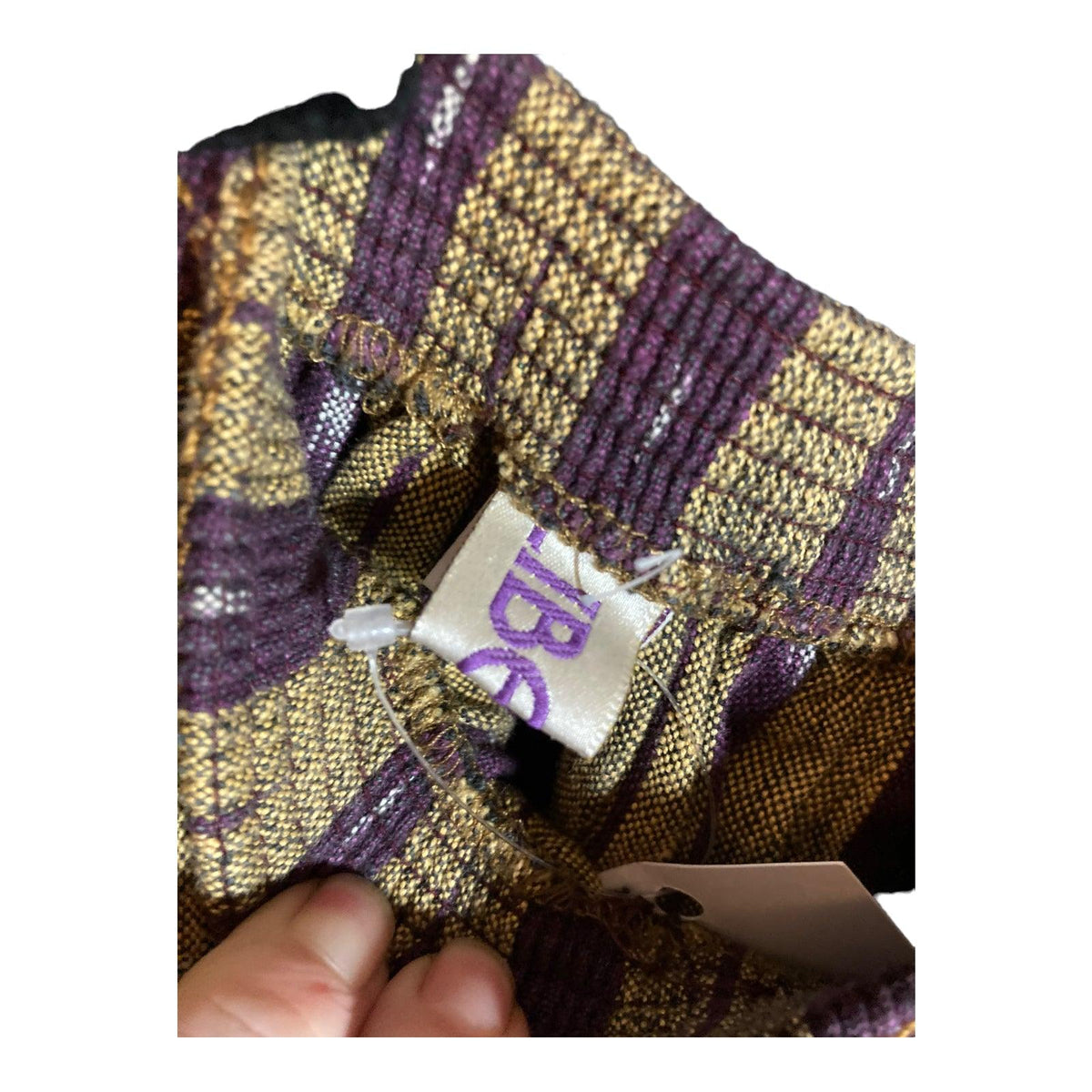 Liberty Cotton Mustard & Purple Skirt UK Size 12 - Ava & Iva