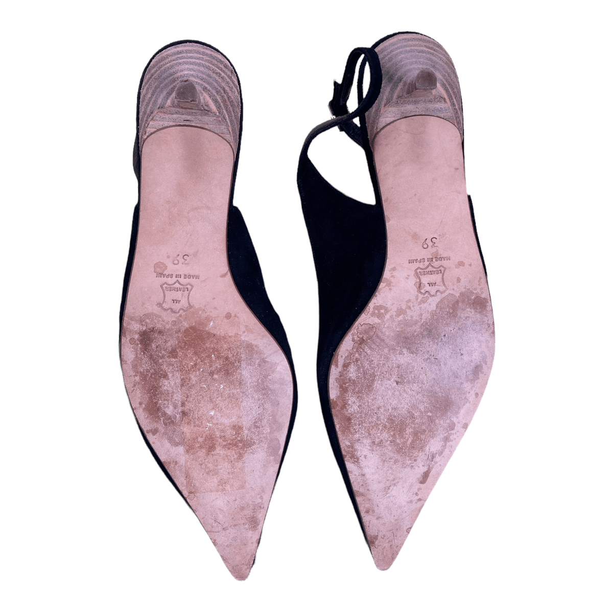 L.K. Bennett Suede Kitten Heels Black UK 6 EU 39 - Ava & Iva