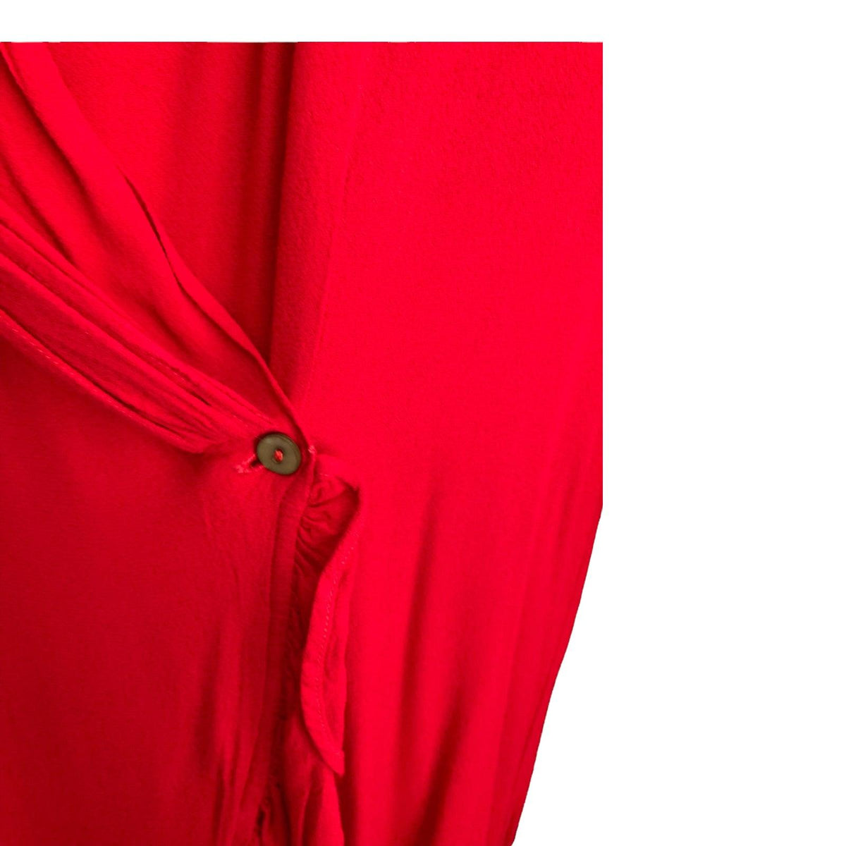 Ghost Red Wrap Style Long Sleeved Dress UK Size 12 - Ava & Iva