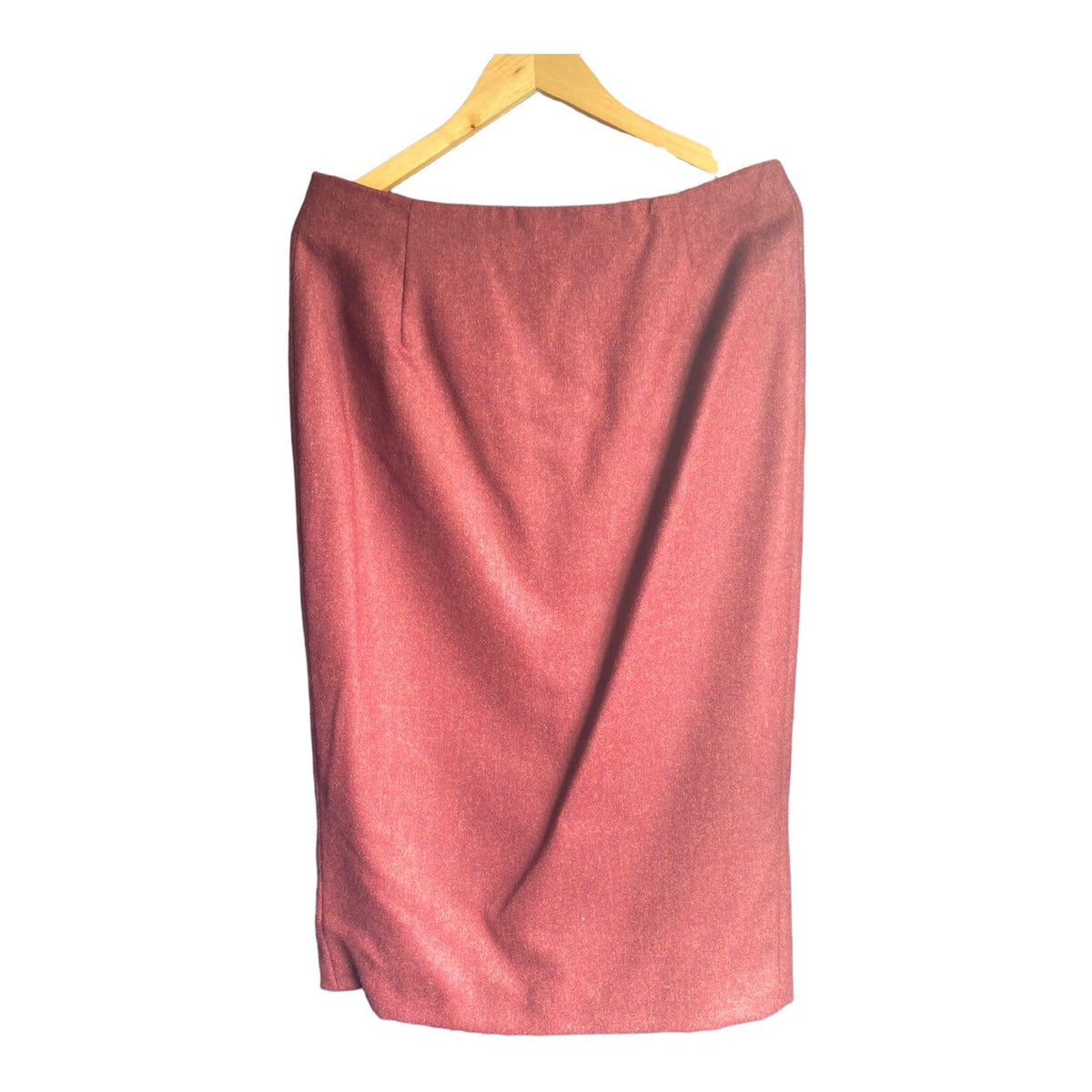 Jenny Edwards-Moss Wool Burgundy Checked Skirt Suit UK Size 14 - Ava & Iva