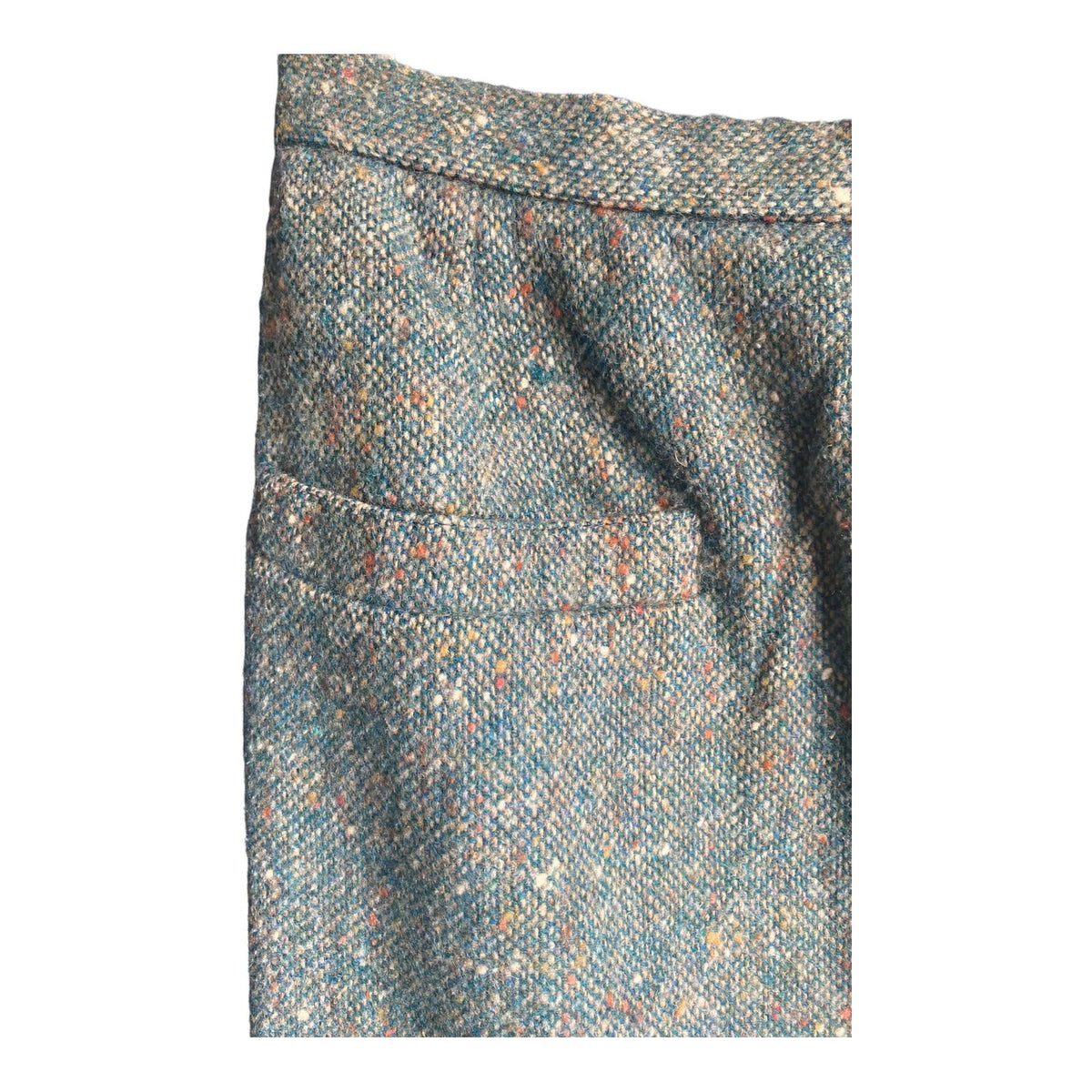Regine Loubens Vintage Wool Green Tweed Skirt Suit UK Size 10 - Ava & Iva