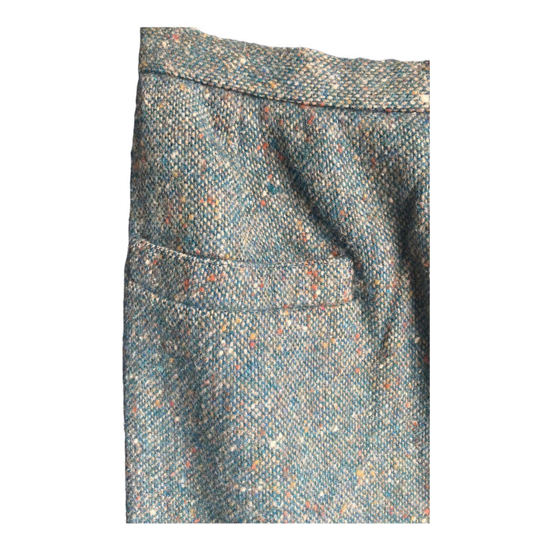 Regine Loubens Vintage Wool Green Tweed Skirt Suit UK Size 10 - Ava & Iva