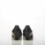 Salvatore Ferragamo Leather Black Pump Style Shoe UK Size 5.5. - Ava & Iva