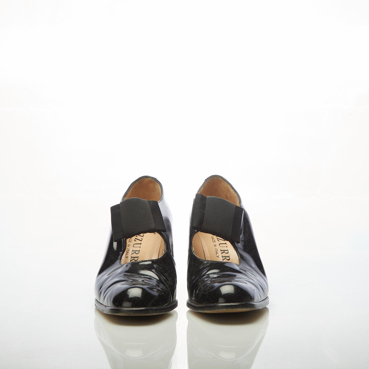 Giorgio Pacini Azzurra Patent Leather Black Mary Jane Style Shoe UK Size 7 - Ava & Iva