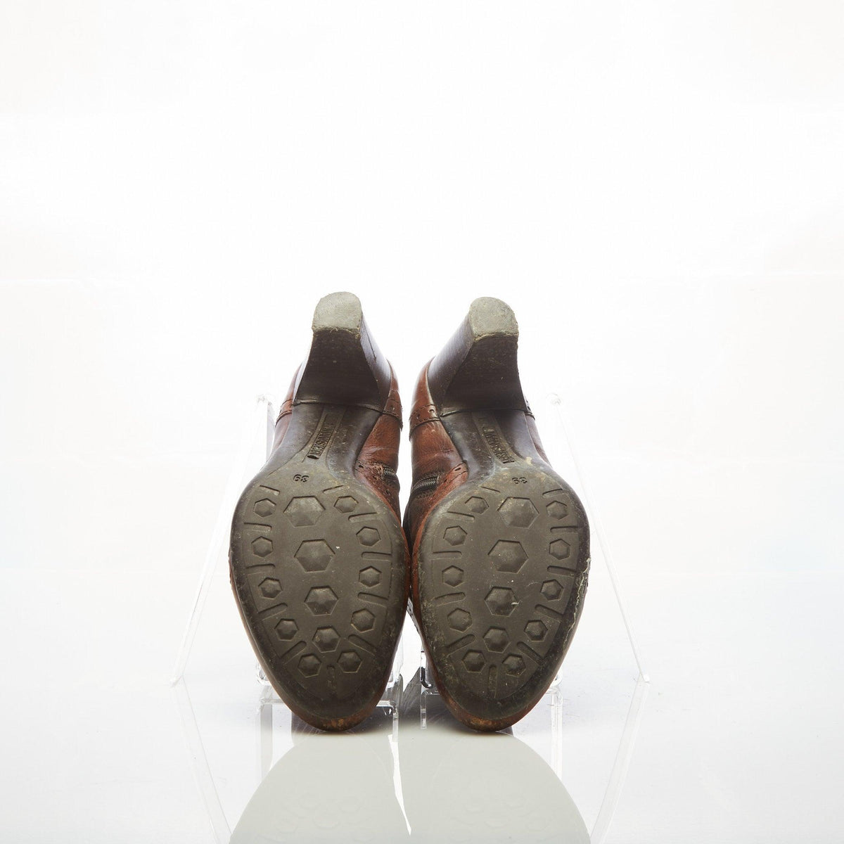 Manas Design Leather Brown Ankle Boot UK Size 6. - Ava & Iva