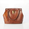 Vintage Leather Tan Fixed Handle Handbag - Ava & Iva
