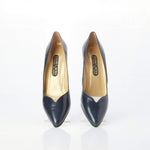 Roland Cartier Leather Navy Court Shoe UK Size 6 - Ava & Iva